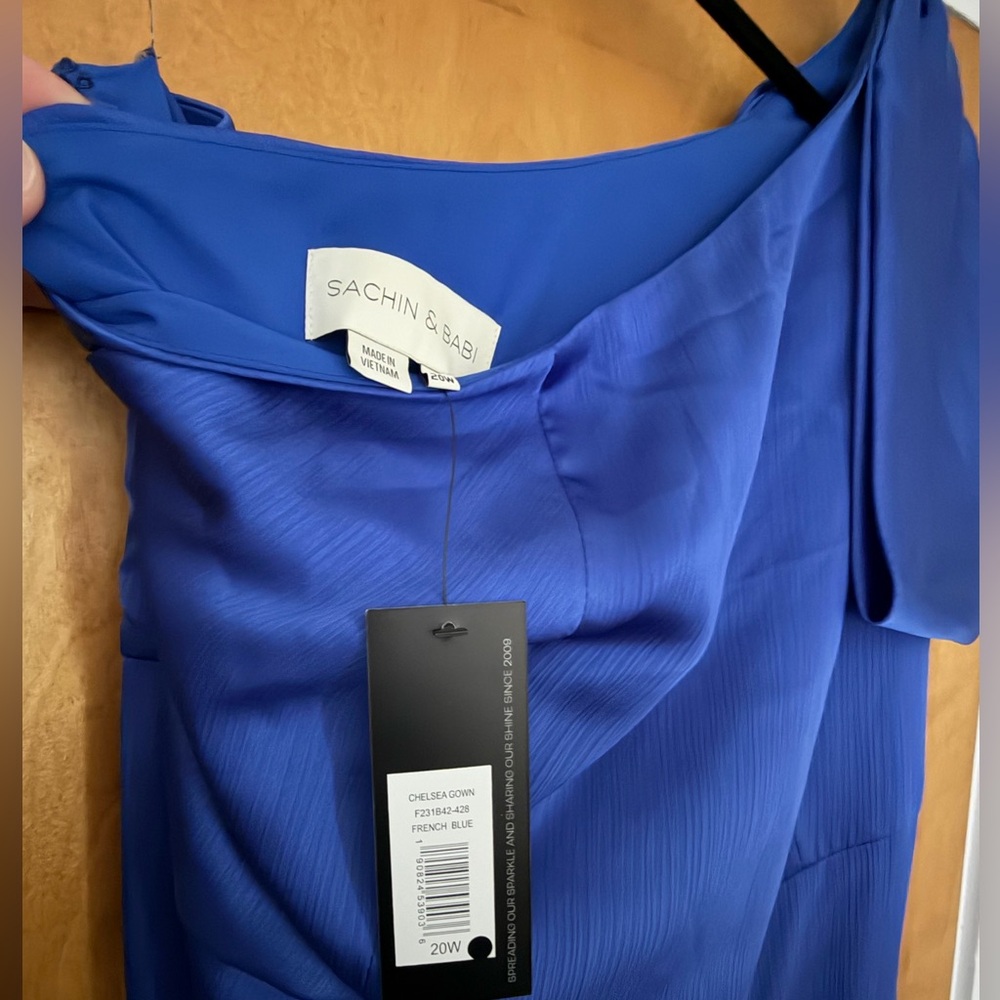 NWT Sachin + Babi Chelsea Gown, French blue, size 20W - Picture 3 of 5